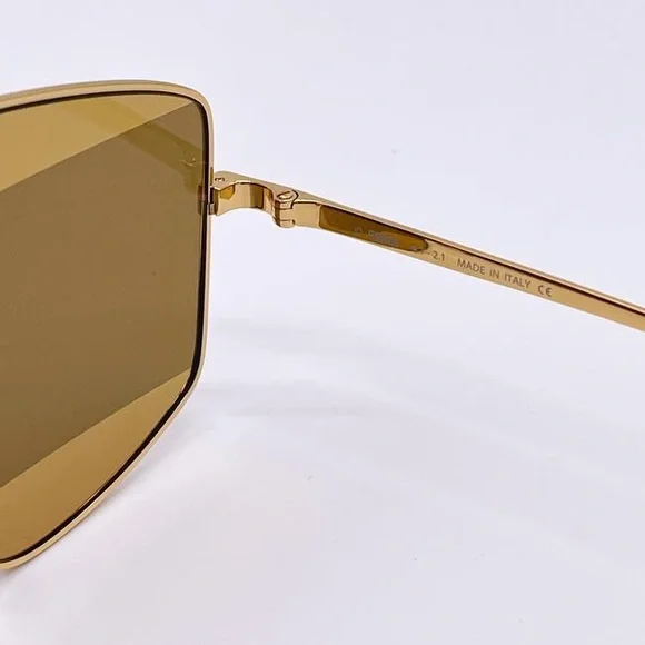 FENDI GOLD/SILVER MIRRORED STRIPED UNISEX SUNGLASSES FE40016U FENDI GOLD MIRRORED STRIPED UNISEX SUNGLASSES FE40016U main image 4